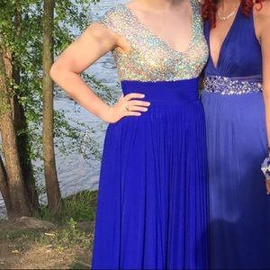 PRICE DROPPED Sequin top prom dress